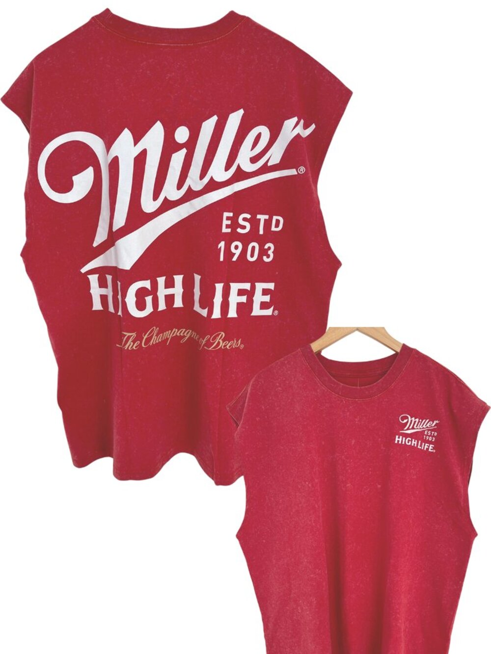 Miller High Life Men’s Sleeveless T-Shirt XL NWT